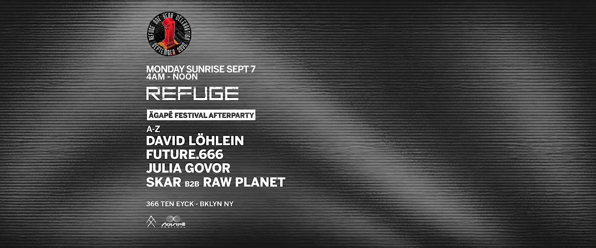 Refuge ÄGAPĒ Festival Afterparty