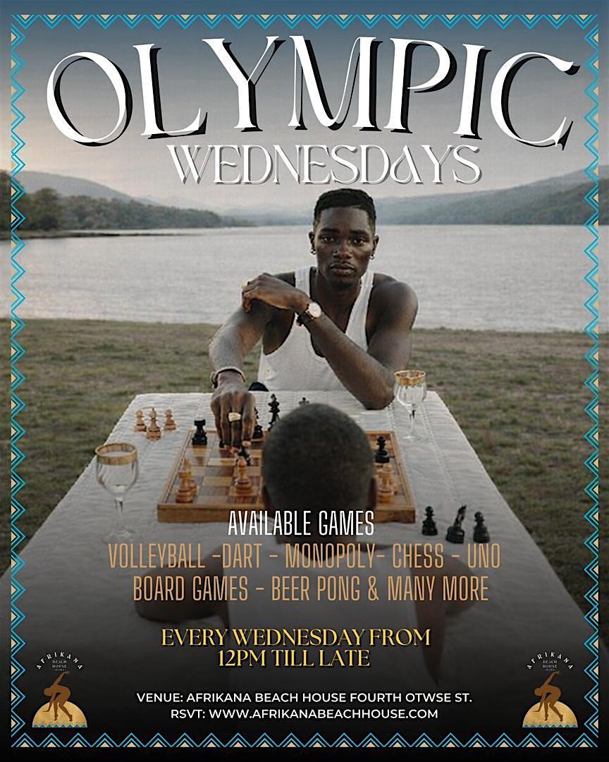 Olympic Wednesdays at Afrikana Beach House