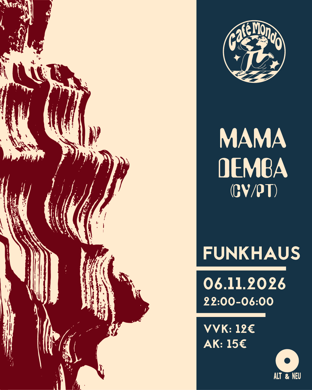 Café Mondo invites Mama Demba (CV/PT)