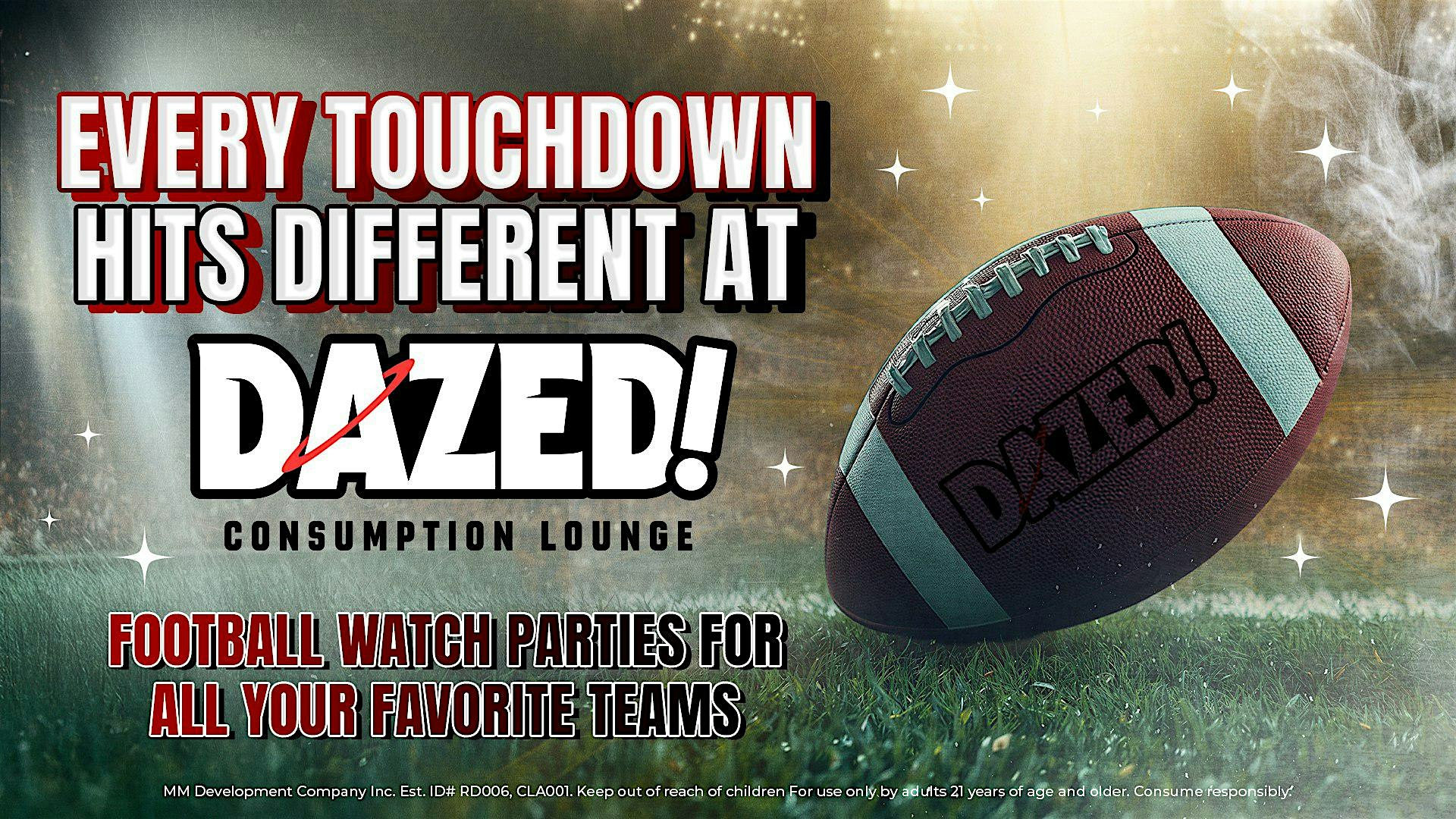 Raiders vs Chiefs Watch Party at Dazed! Lounge