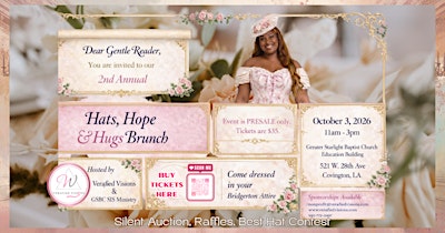 The Triple H Effect: Hats, Hope & Hugs Fundraiser Brunch