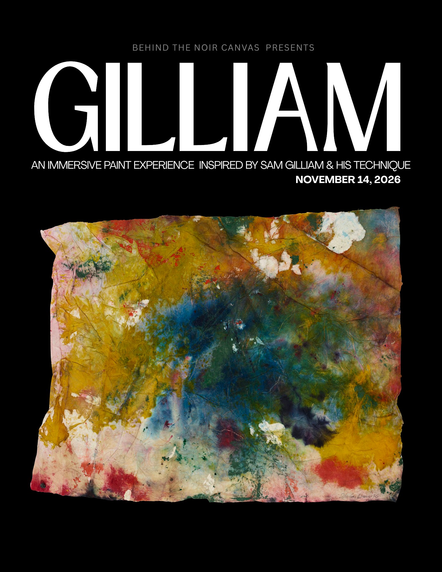 Draped in Color — A Paint Experience Inspired By Sam Gilliam