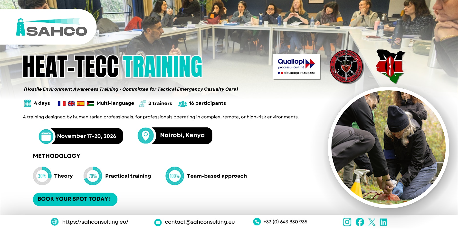 HEAT-TECC Training | Nairobi, Kenya | 17–20 November 2026