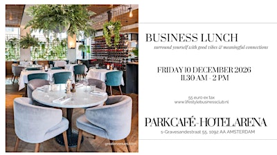 Business Lunch Park Cafe - lets network