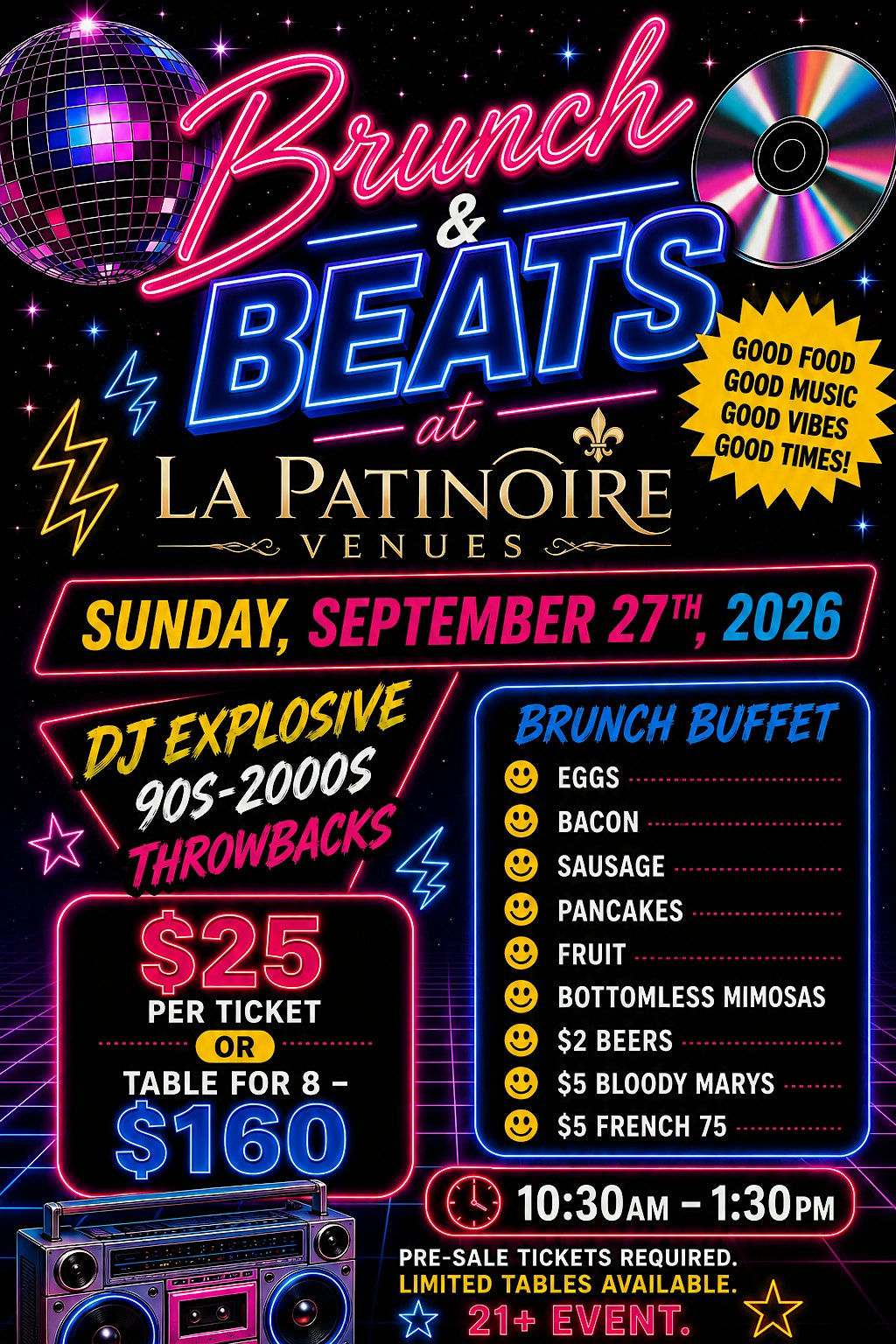 Brunch & Beats at La Patinoire Venues