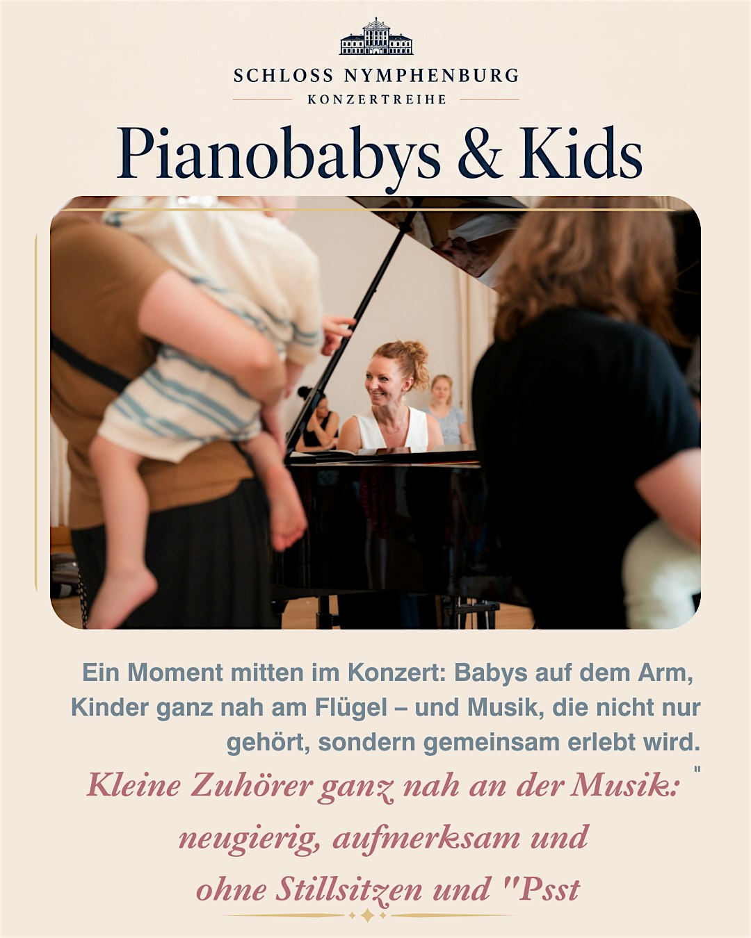 PIANOKIDS & BALLETT - Das Kinderkonzert mit Ballett im Schloß Nymphenburg