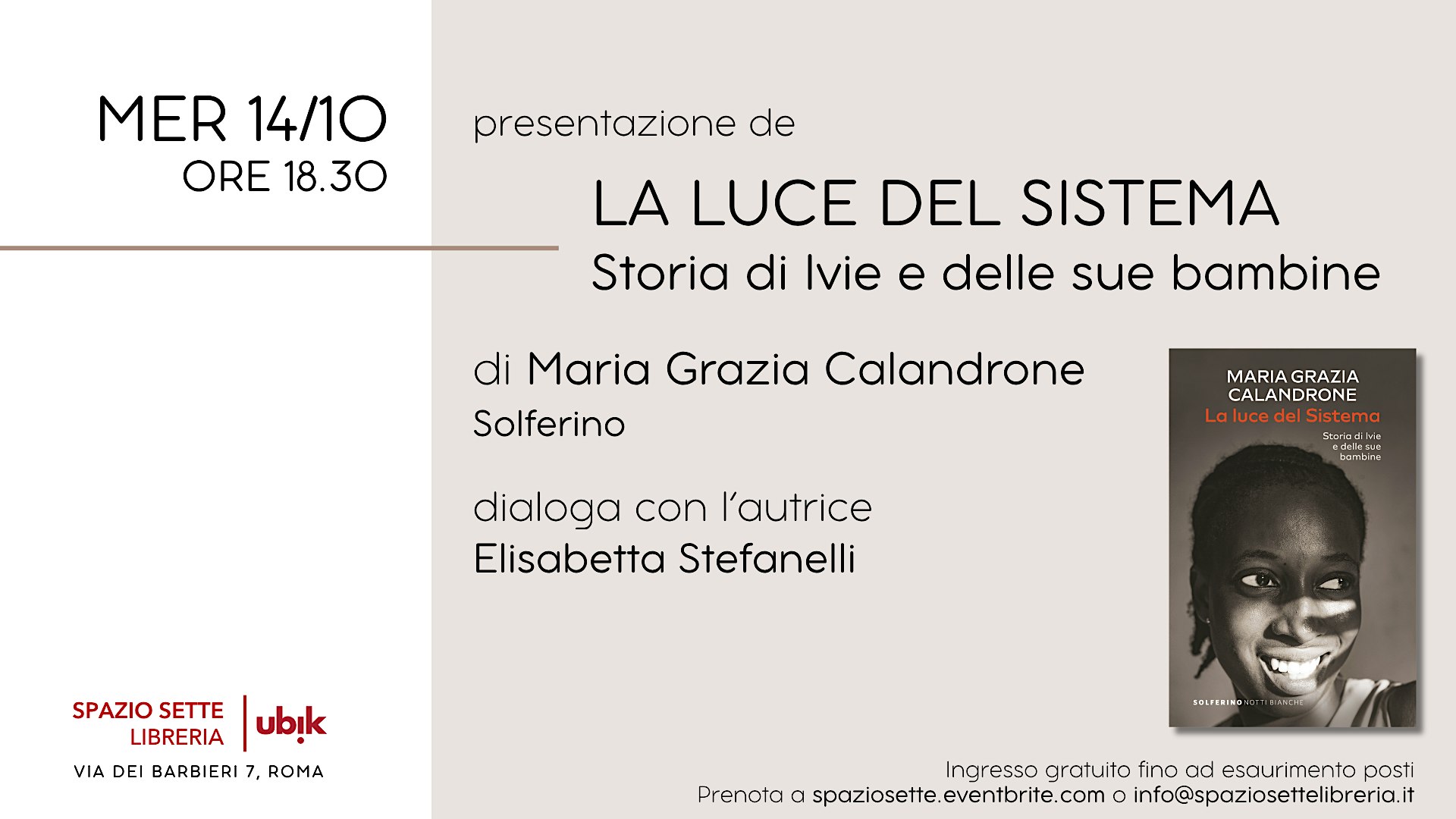 Presentazione de "La luce del sistema"