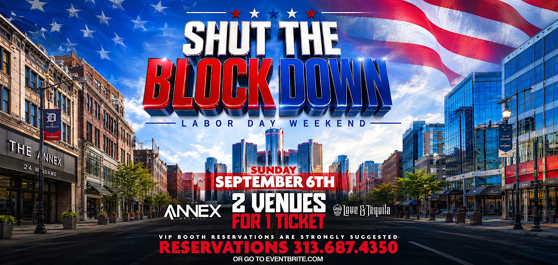 Shut The Block Down on Sunday, September 6!