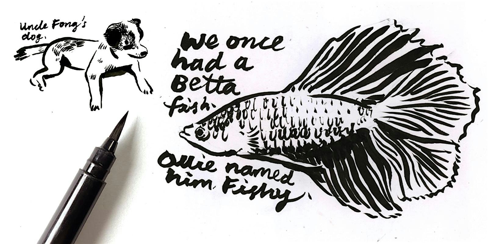 Brush Pen Ink Drawing Course by Andrew Tan