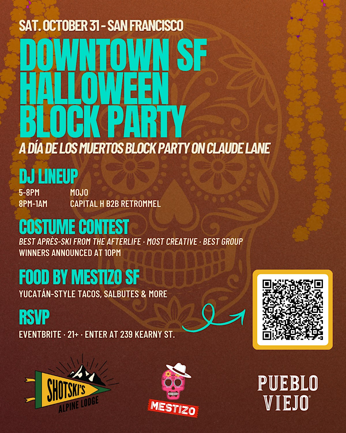 Downtown San Francisco Halloween Block Party at Shotski's