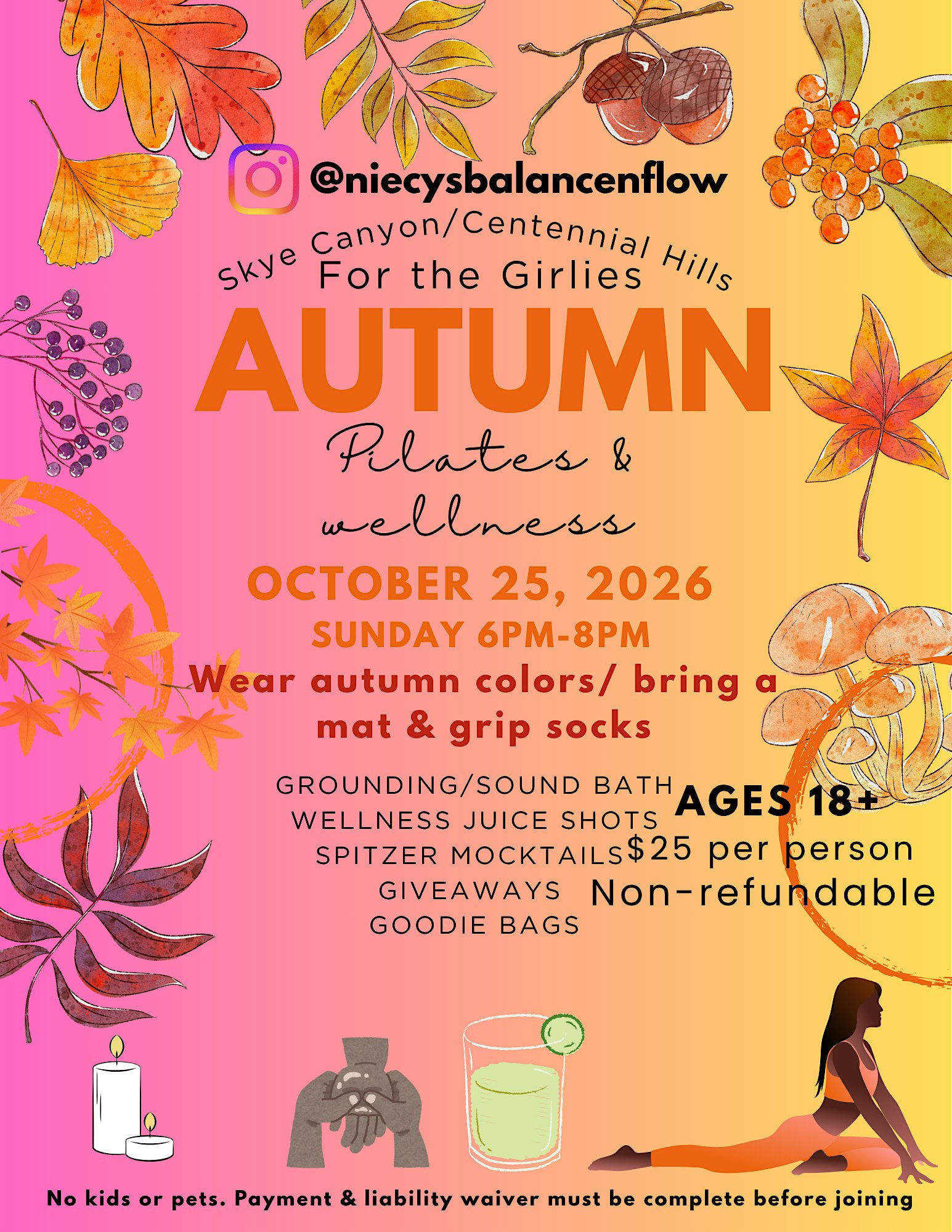 Autumn Pilates & wellness for the LADIES!