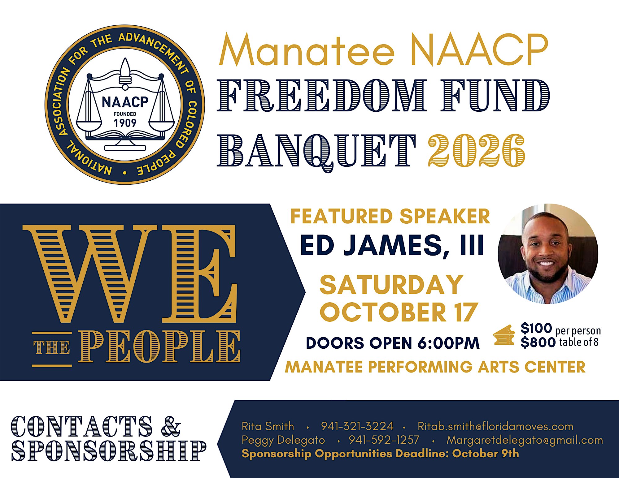 Manatee NAACP Freedom Fund Banquet 2026
