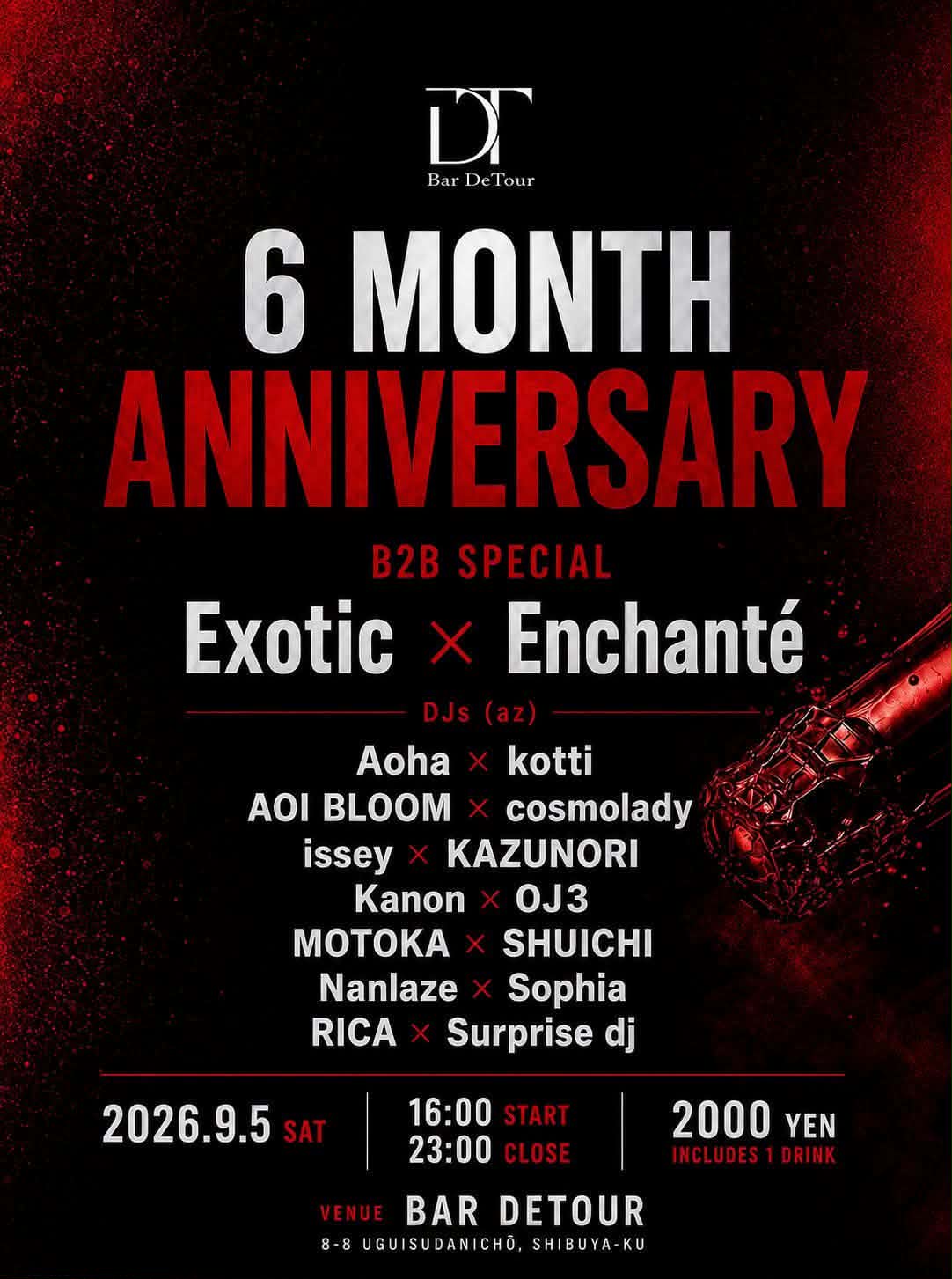 DeTour 6 Month Anniversary Exotic × Enchanté