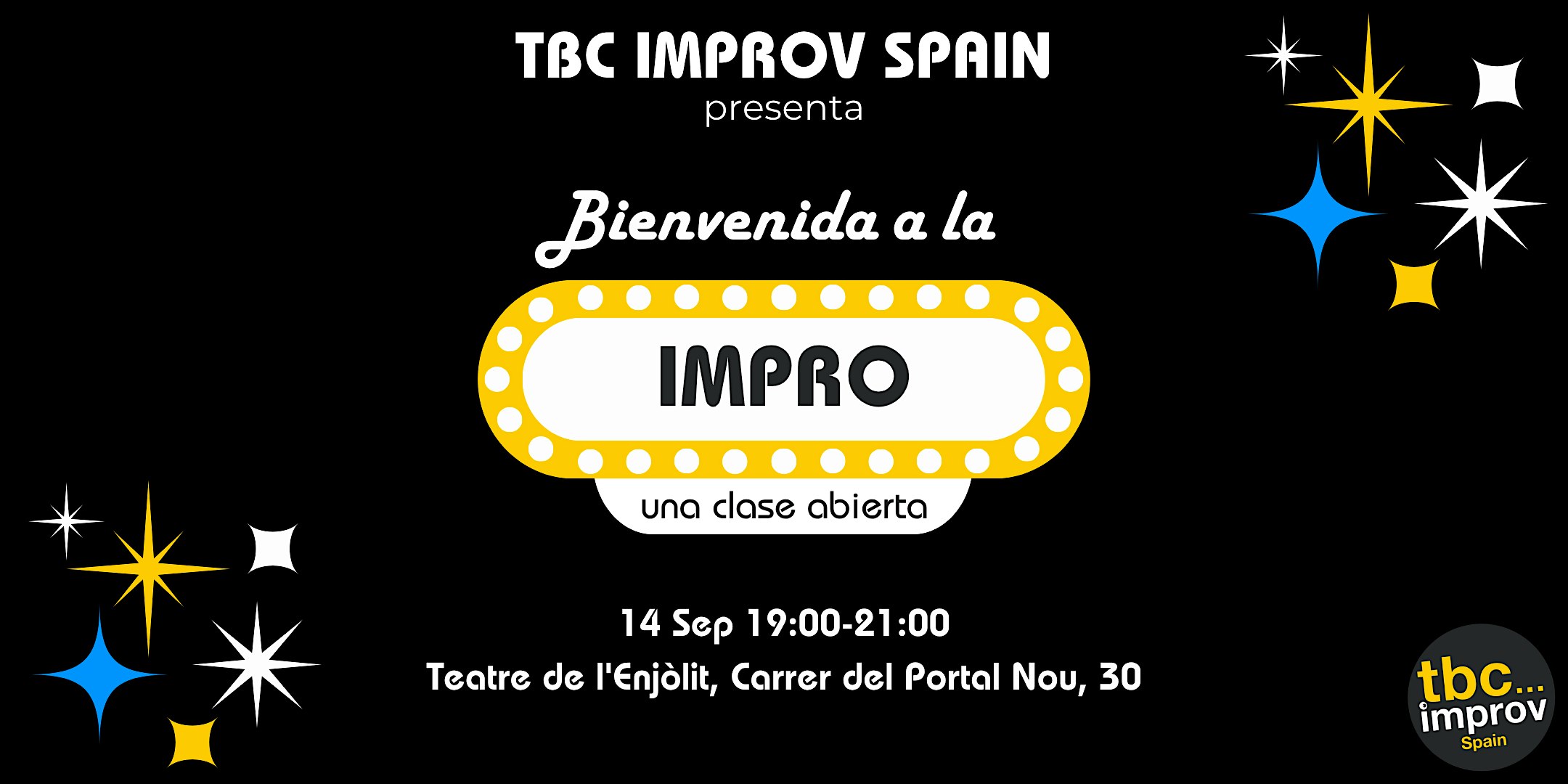 Bienvenida a la Impro: Una clase abierta con TBC Improv Spain