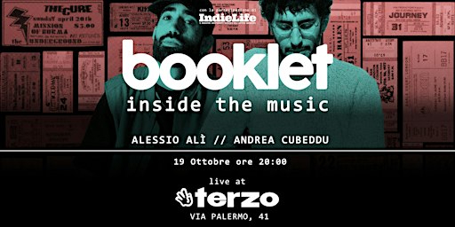 BOOKLET - Alessio Alì // Andrea Cubeddu live@Terzo - 19 Ottobre 2026