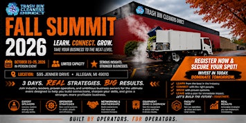 Trash Bin Cleaners Direct Fall Summit 2026