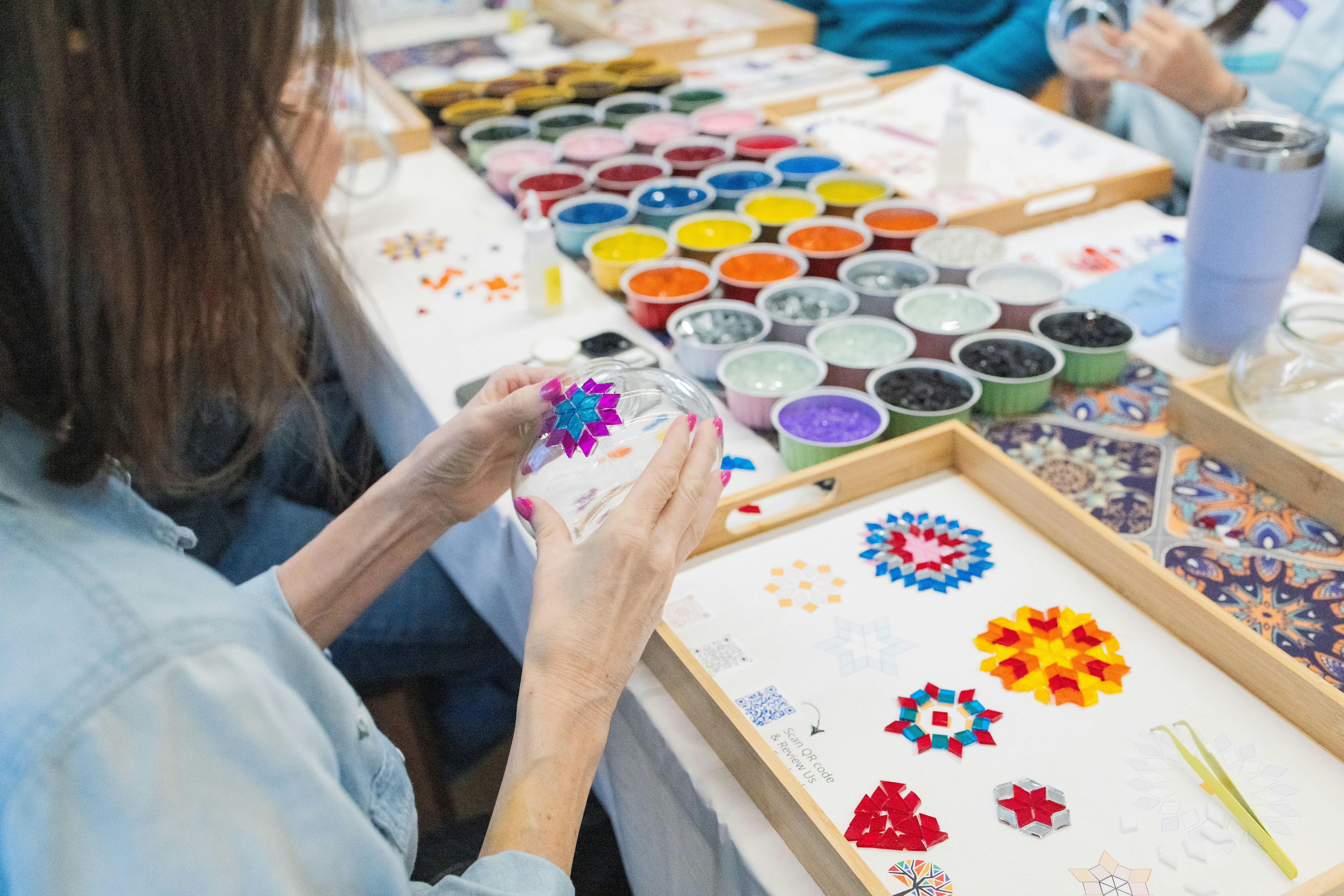 Mosaic Lamp Making Workshop in Austin, TX