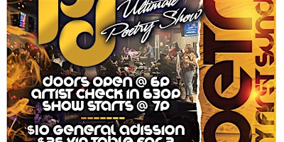 THE POETIC DEN ~ 1st Sunday's POETRY/COMEDY Showcase