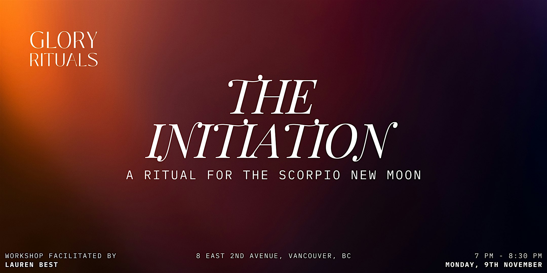 The Initiation · A Ritual for the Scorpio New Moon
