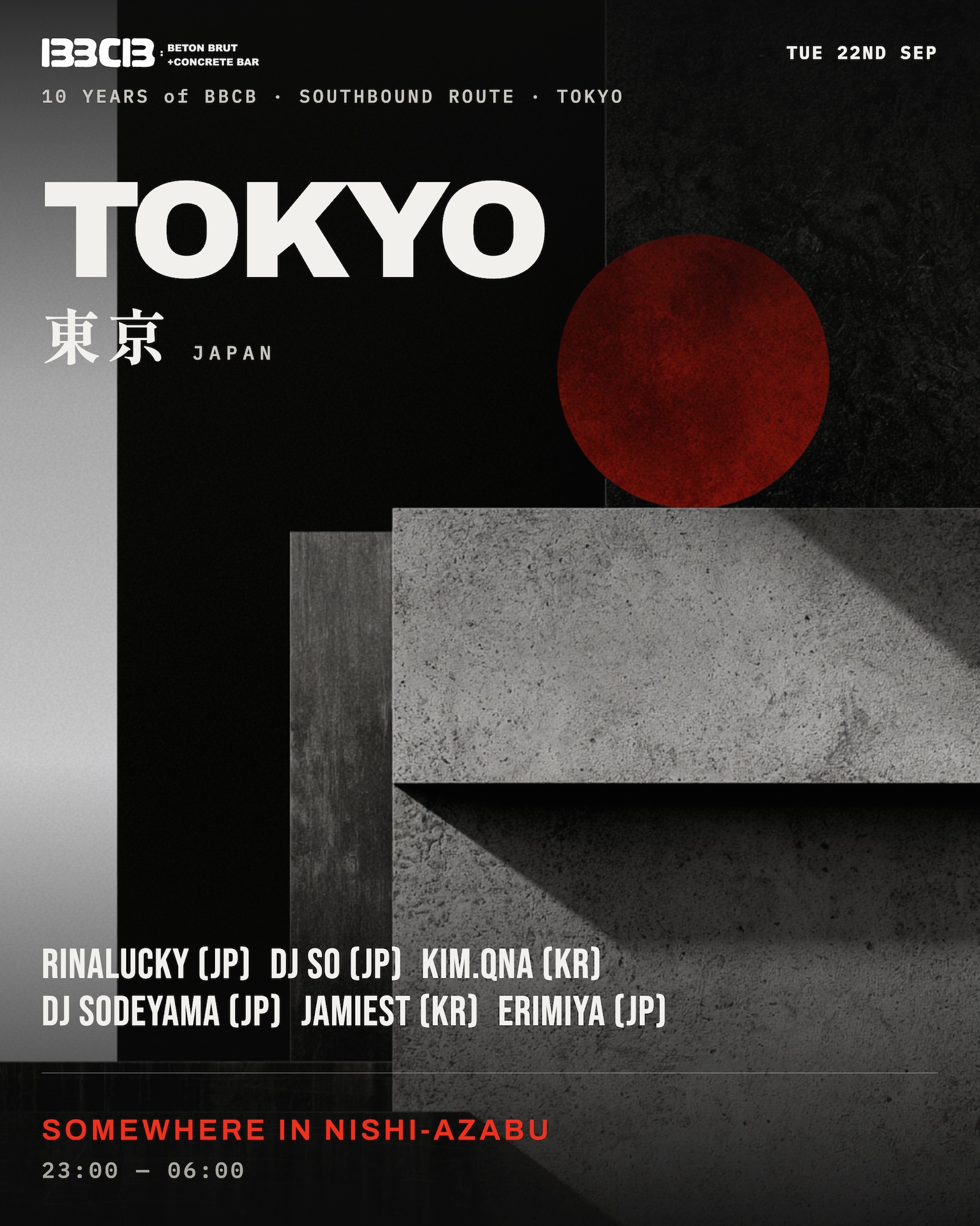 BBCB 10YRS - SOUTHBOUND ROUTE: TOKYO