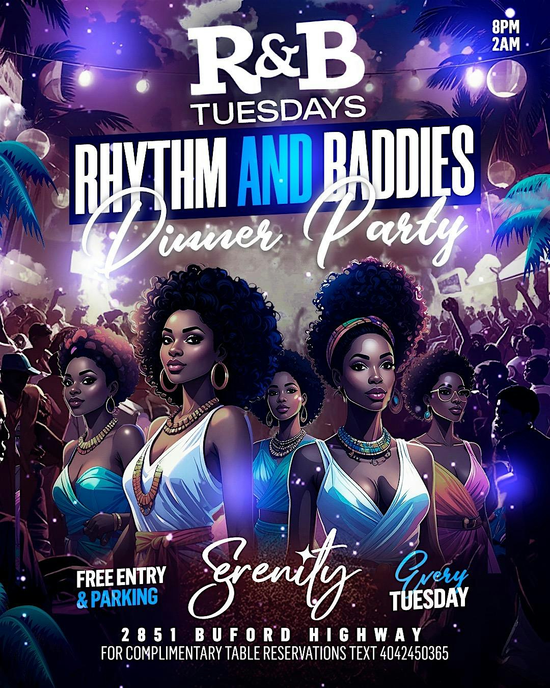 R&B Tuesdays Dinner Party at Serenity. Free Entry & Parking