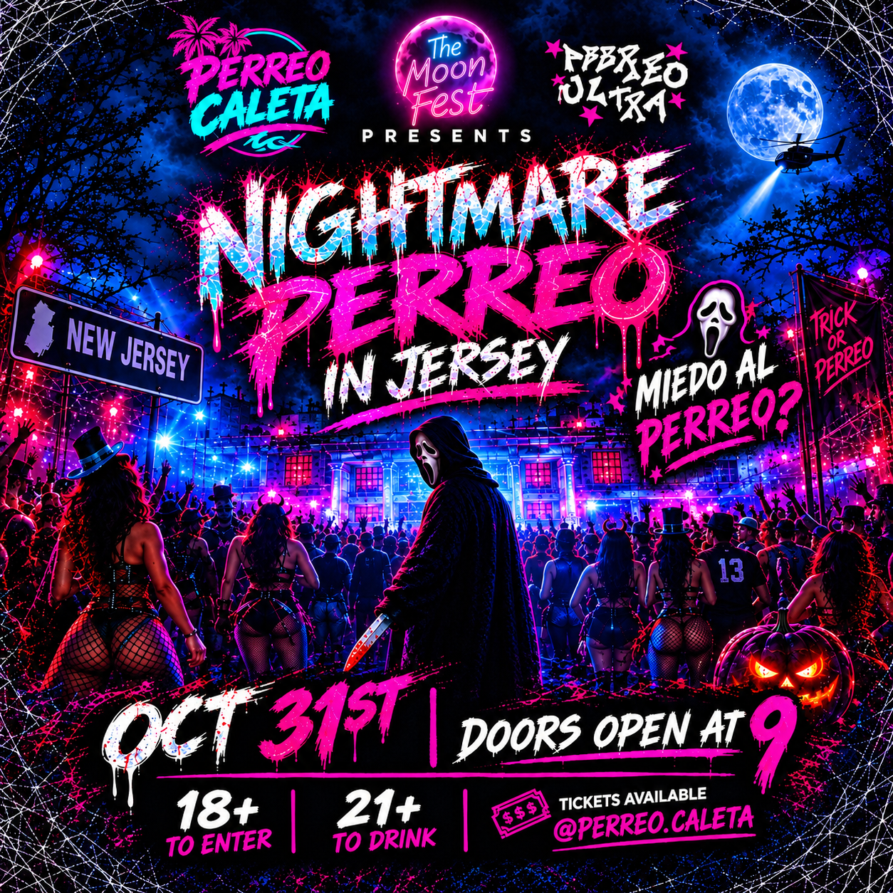 NIGHTMARE  PERREO IN JERSEY👻🪩🎃
