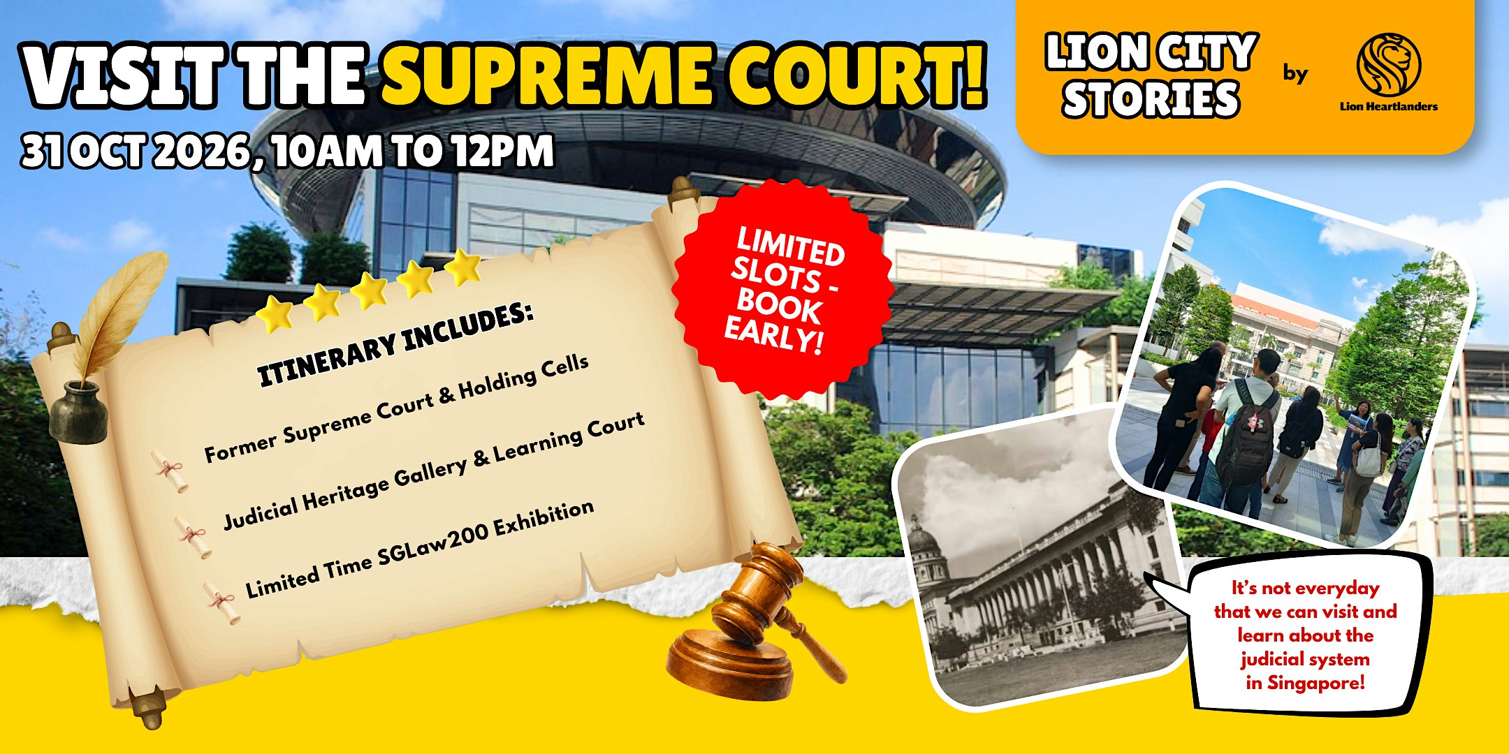 Lion City Stories 2026: Supreme Courts Tour