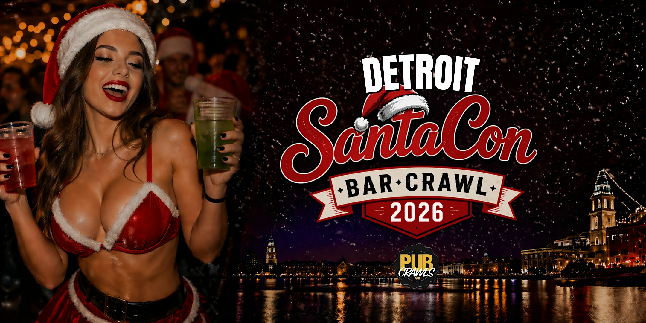 Detroit SantaCon Bar Crawl 2026