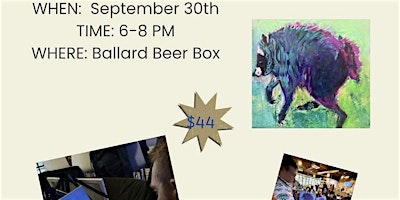 POPUP Jimothy The Raccoon Paint & Sip in Ballard!