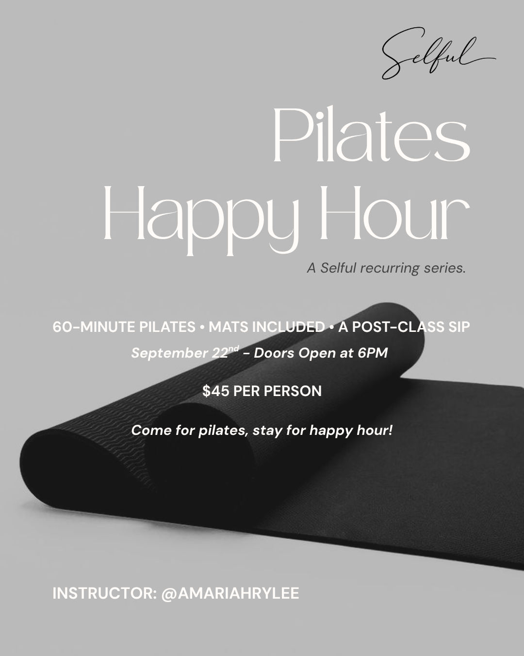 Pilates Happy Hour