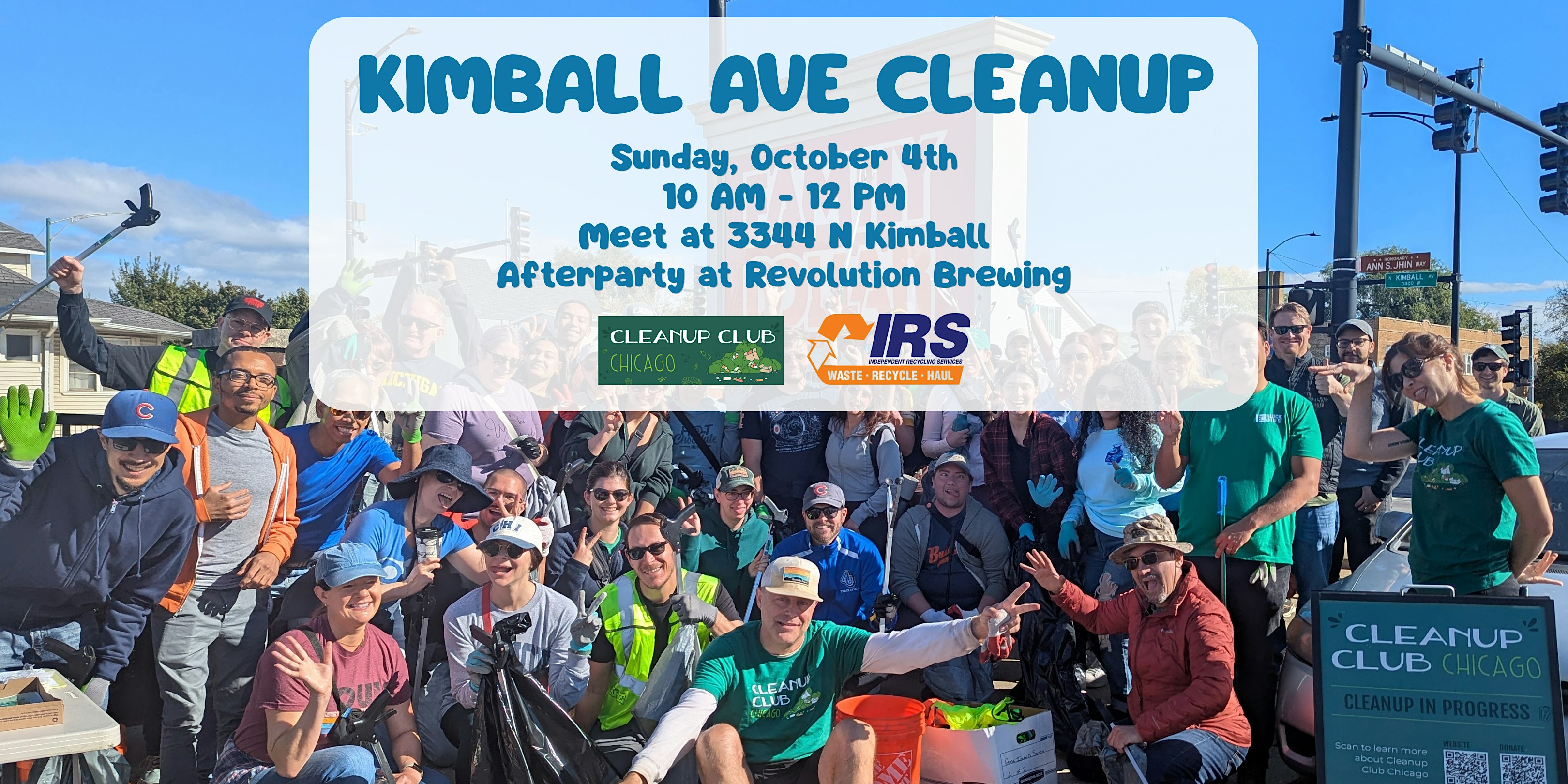 Kimball Ave Cleanup with Cleanup Club Chicago