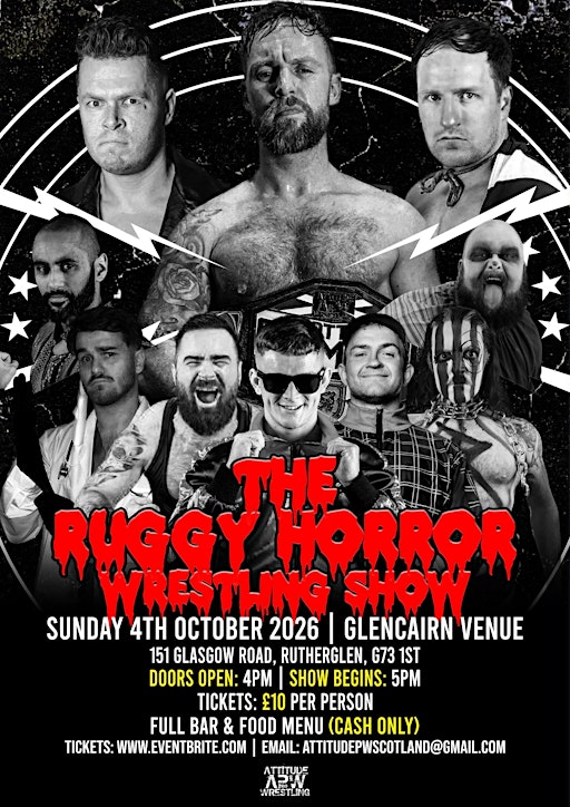APW: RUGGY HORROR WRESTLING SHOW in Rutherglen! Oct 4th 2026!