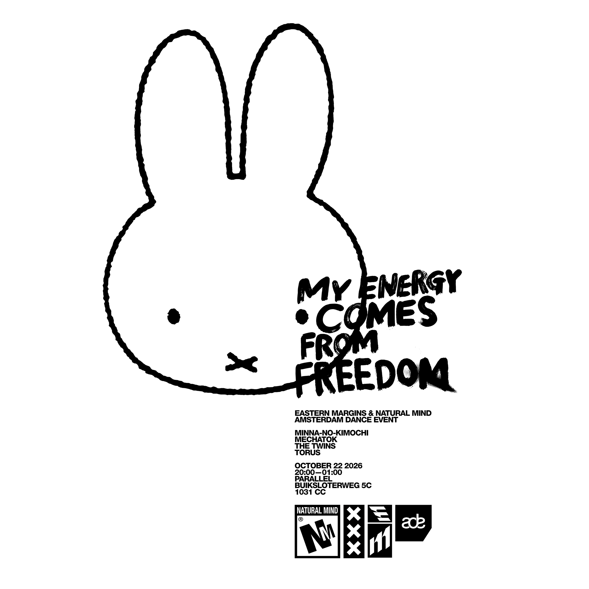 Eastern Margins x Natural Mind with The Twins, Minna-no-Kimochi, Mechatok & Torus