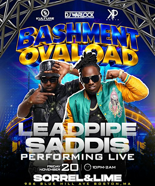 BASHMENT OVALOAD!  Leadpipe & Saddis performing LIVE