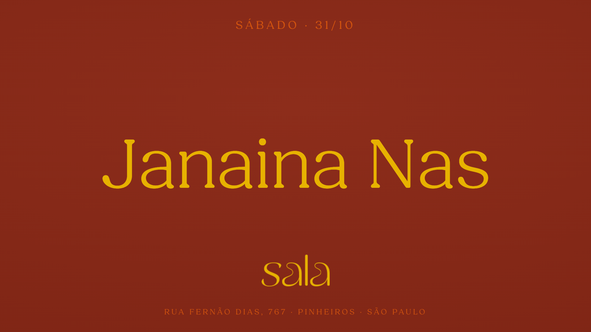 Sala recebe Janaina Nas