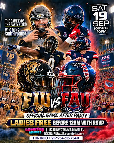 FAU vs FIU: The Official Game After Party
