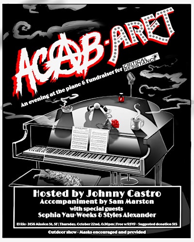 ACAB-Aret: An evening at the piano & Fundraiser for Critical Resistance!