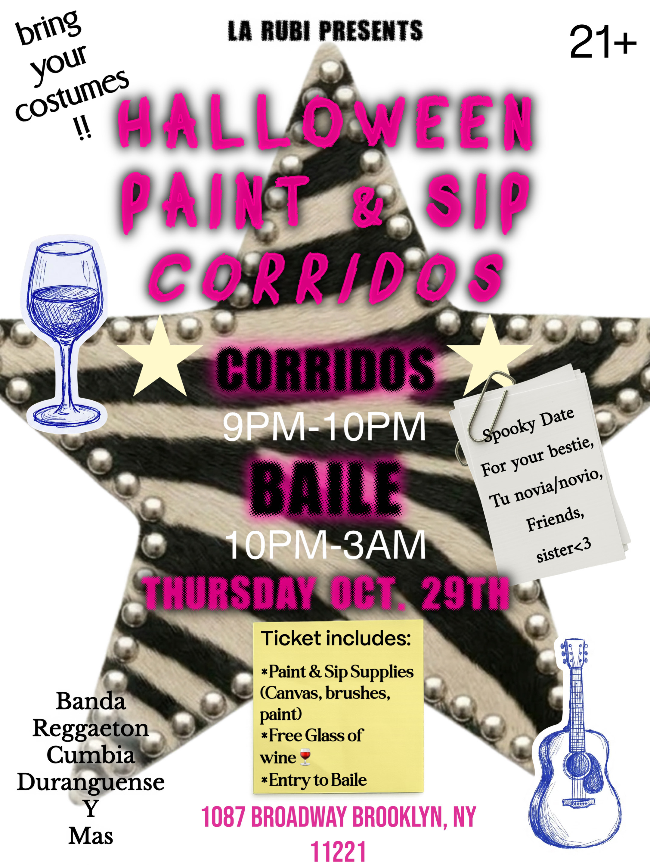 Halloween Paint & Sip Corridos