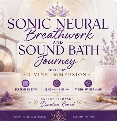 Sonic Neural breathwork and sound bath