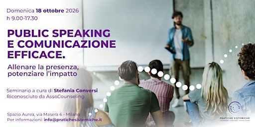 PUBLIC SPEAKING E COMUNICAZIONE EFFICACE