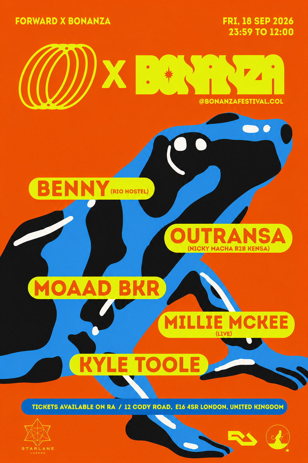 Forward x Bonanza present: Starlane London