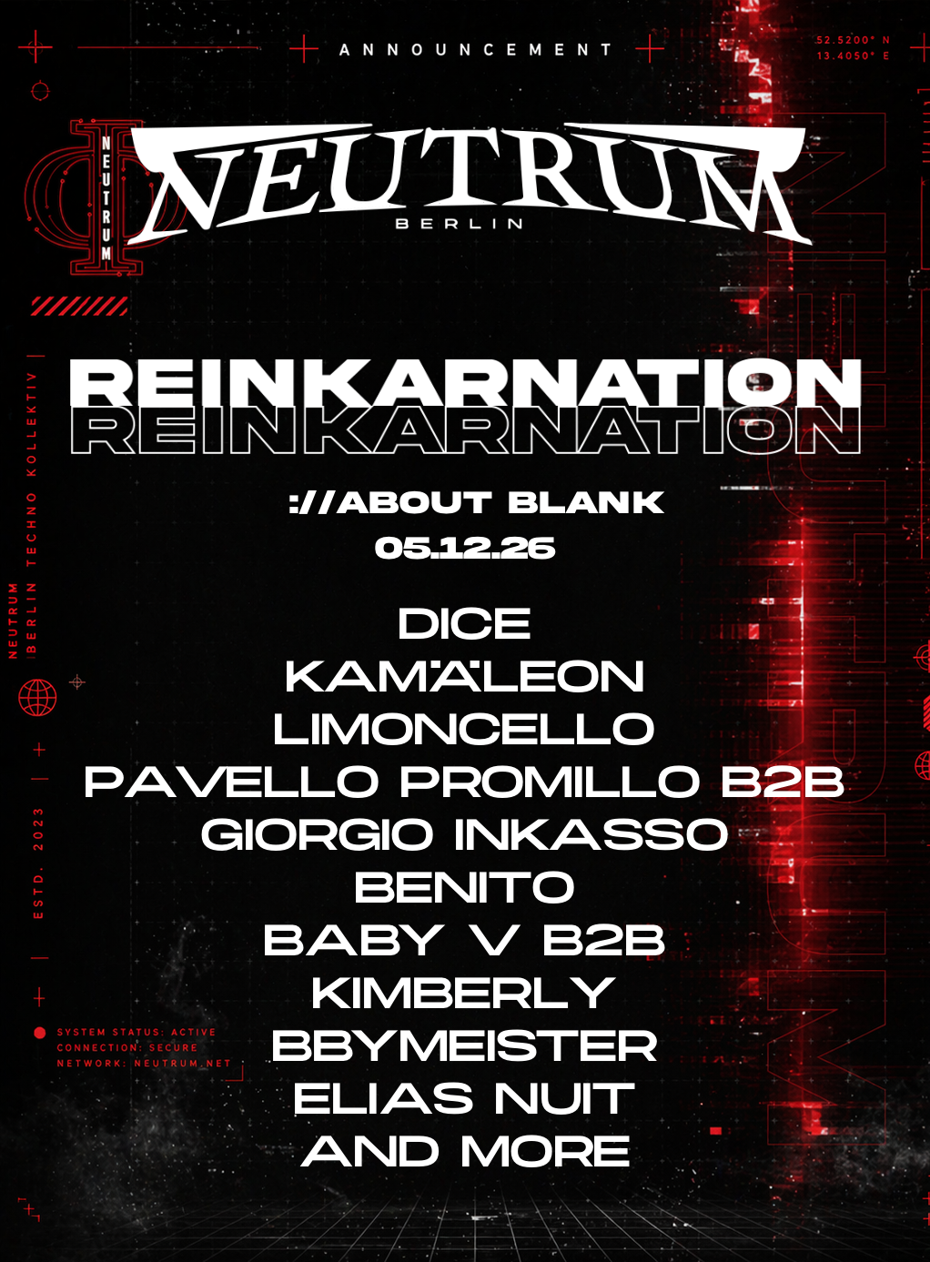 NEUTRUM with DICE, Kamäleon, Limonchello, Pavello Promillo & Giorgio Inkasso, Benito
