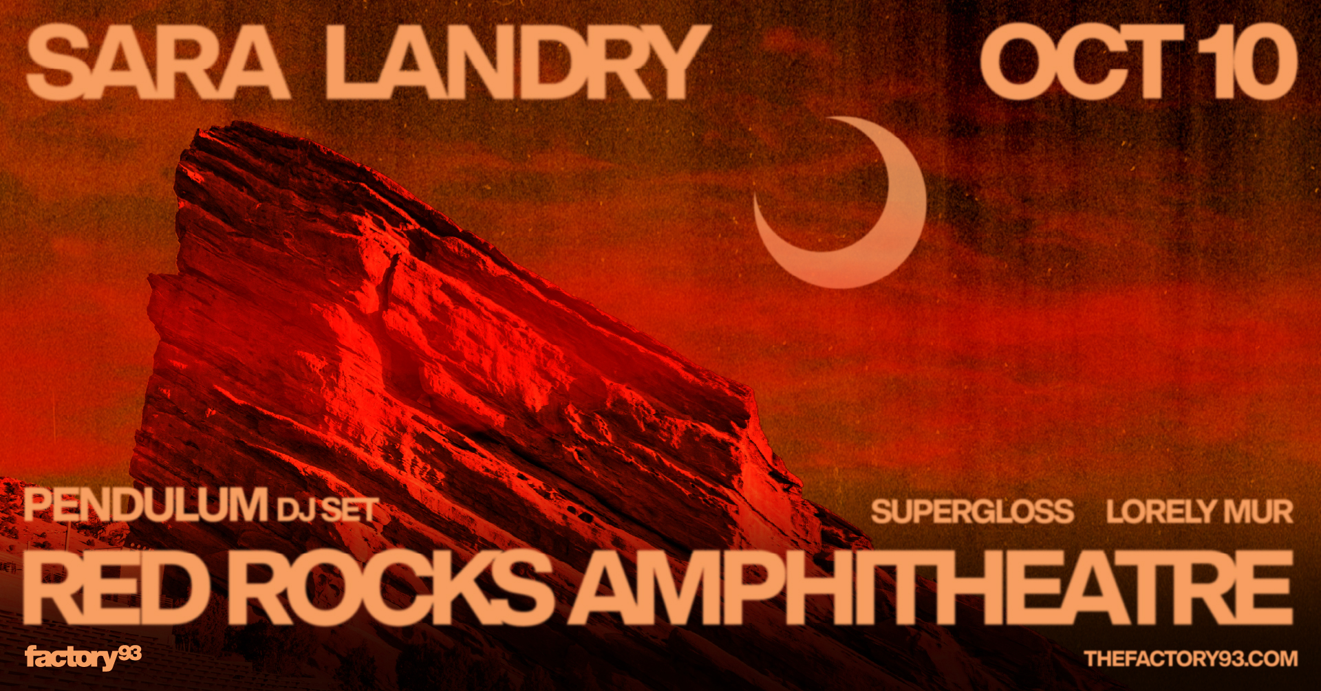 Sara Landry at Red Rocks with Pendulum, Supergloss, & Lorely Mur