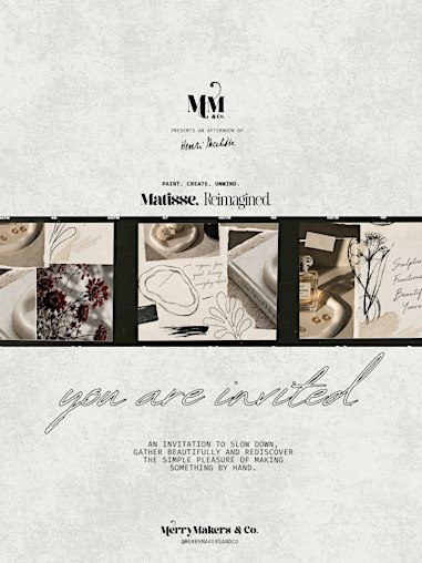 Matisse, Reimagined: A Creative Ritual by MerryMakers & Co.