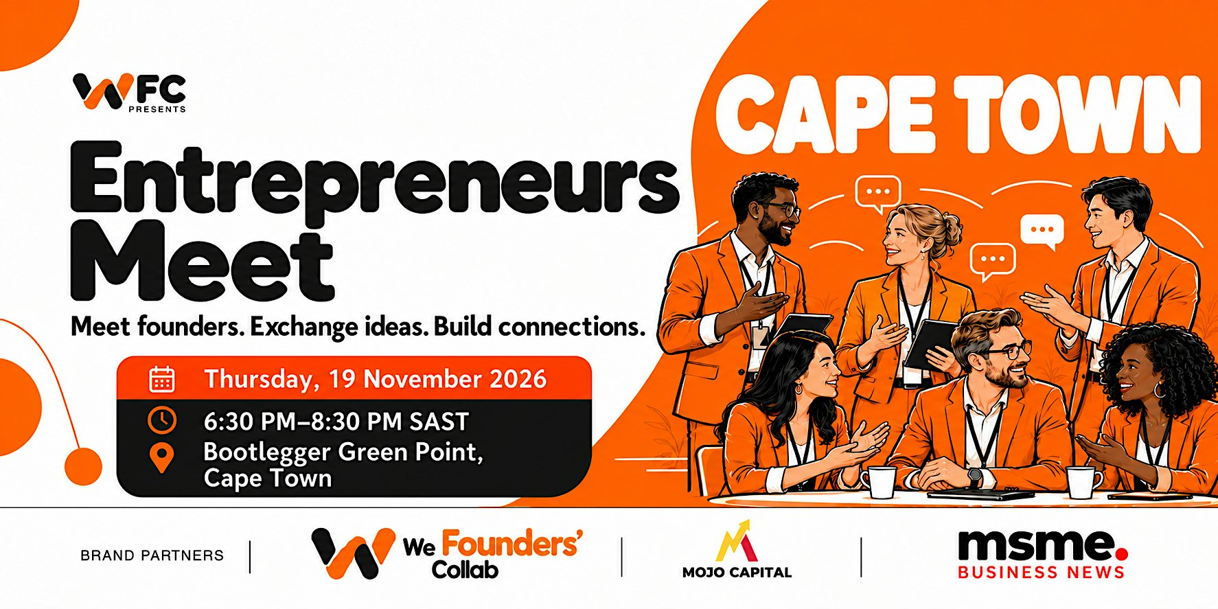Entrepreneurs Meetup by We Founders Collab CapeTown 2026