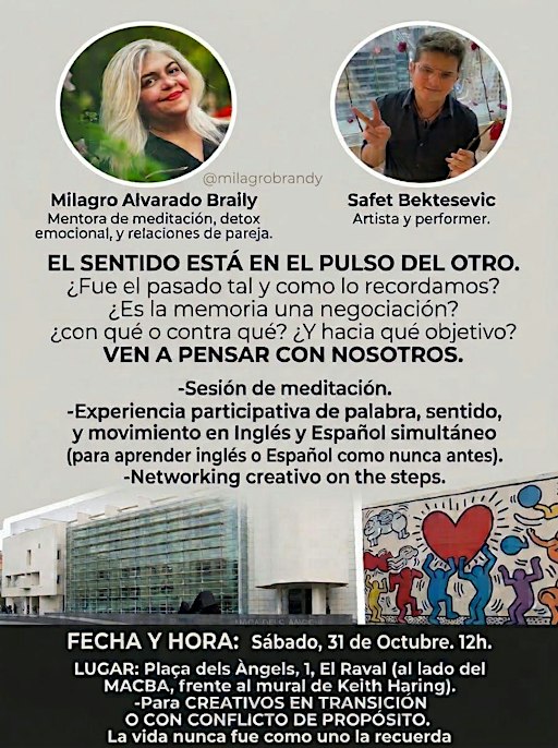 Meditación, idioma, y movimiento: El sentido está en el pulso del otro