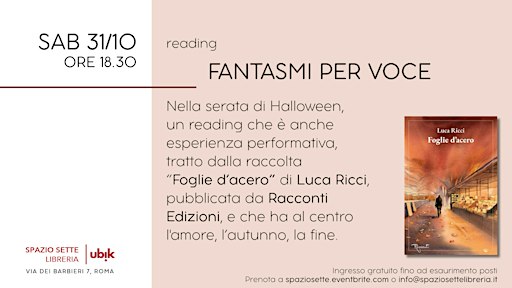 Reading  "Fantasmi per voce"
