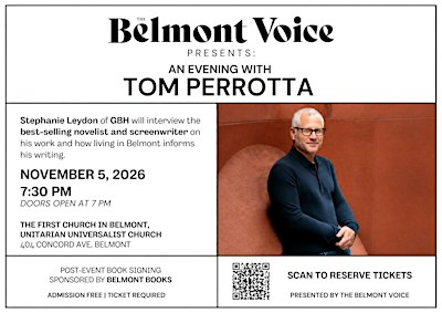 The Belmont Voice Presents: An Evening with Tom Perrotta