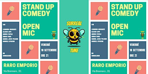 STAND UP COMEDY OPEN MIC  @RARO EMPORIO