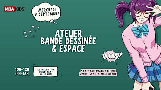 ATELIER BD & ESPACE : IMAGINE ET CRÉE TA PROPRE BANDE DESSINÉE !